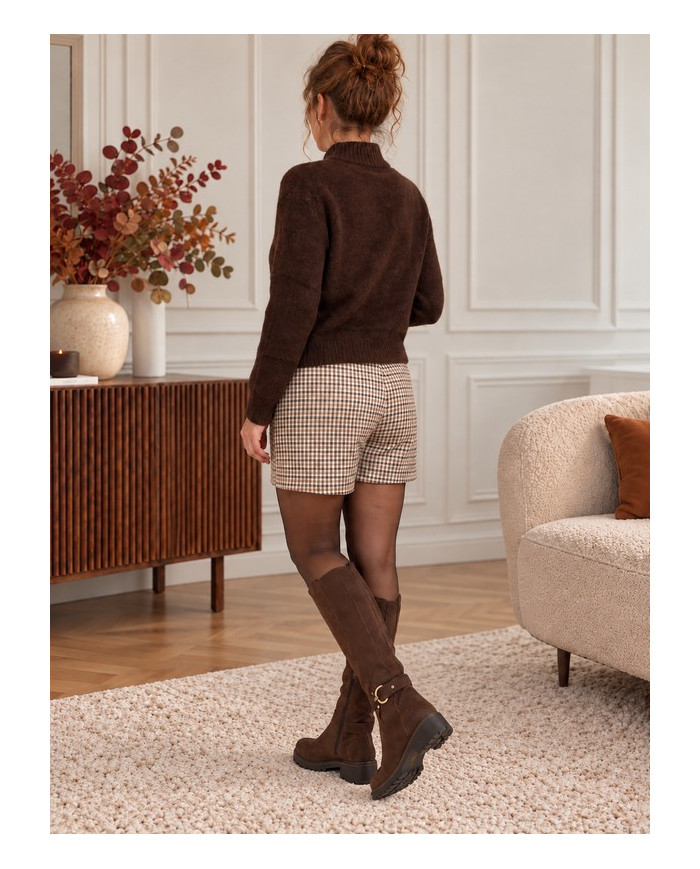 Pull choco uni (taillé)