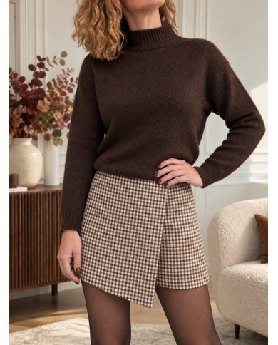 Pull choco uni (taillé)