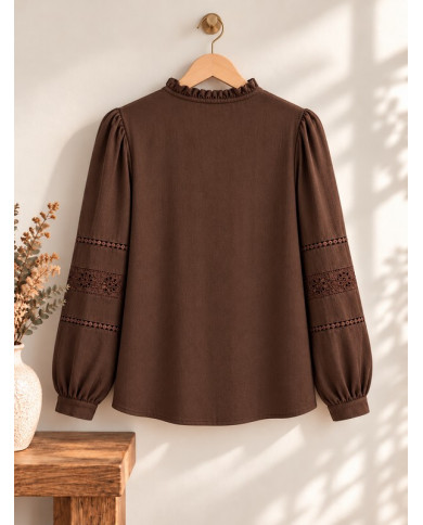 Chemisier marron Kalia