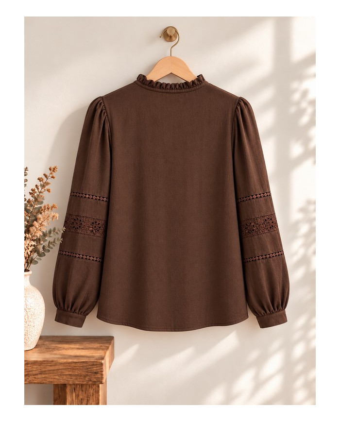Chemisier marron Kalia