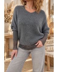 Pull marinière "Amour"