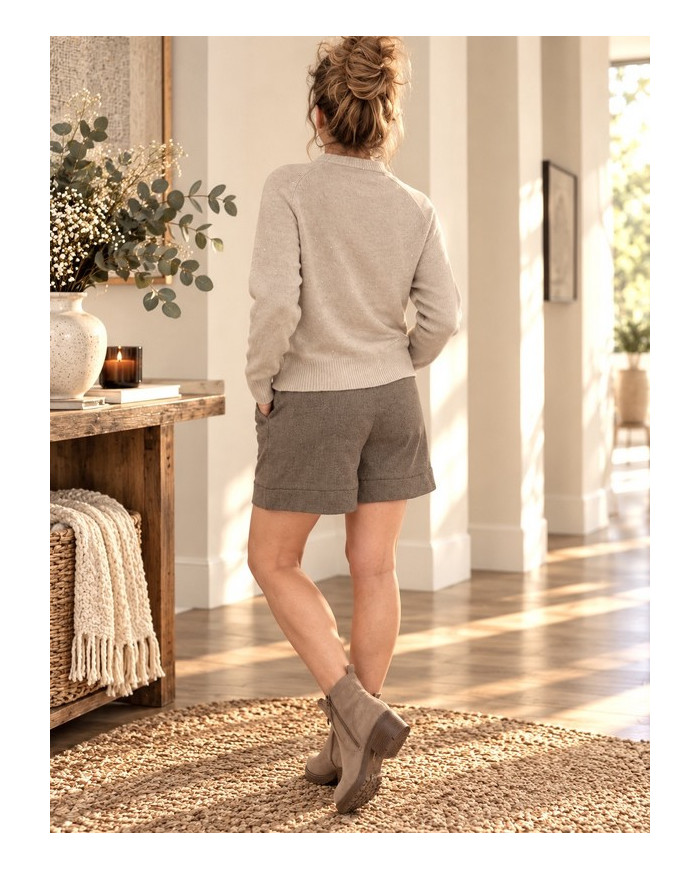 Pull beige & petits brillants