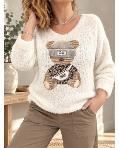 Pull doudou ourson