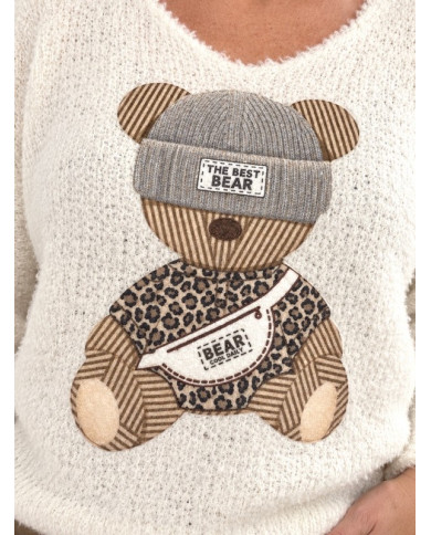 Pull doudou ourson
