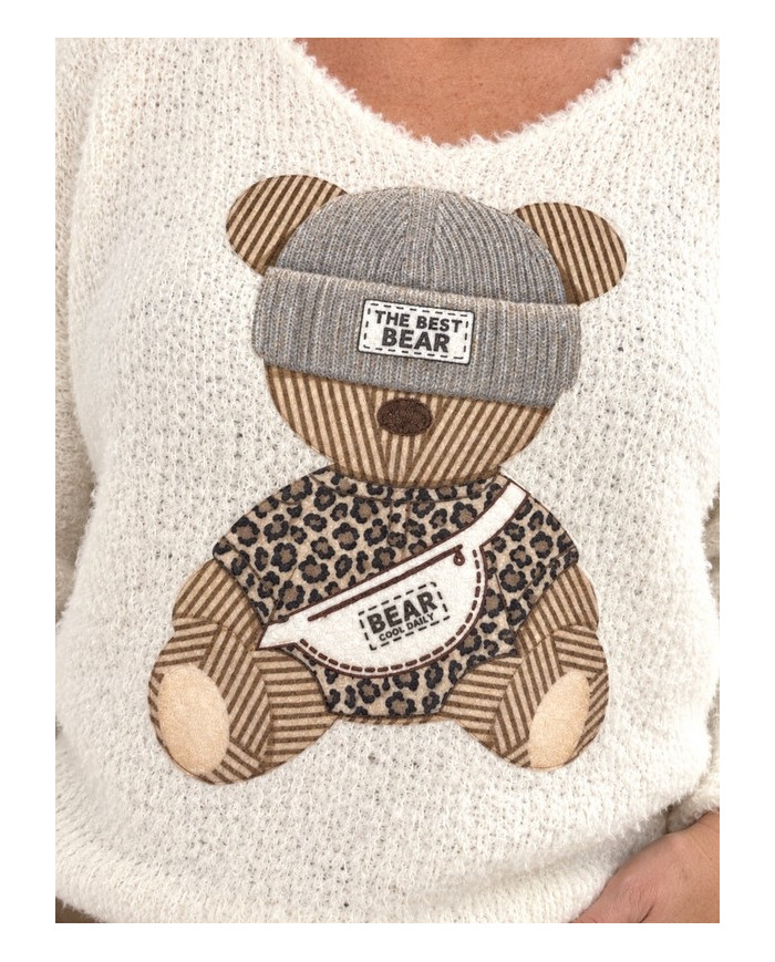 Pull doudou ourson