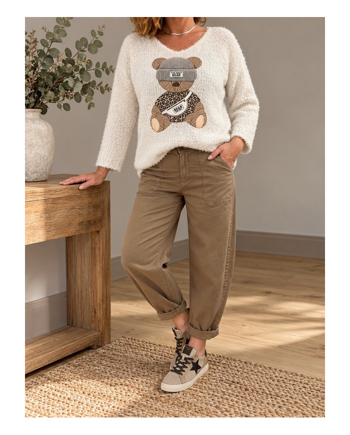 Pull doudou ourson