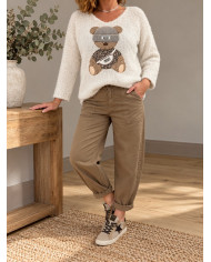 Pull doudou ourson