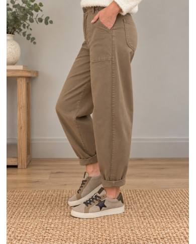 Pantalon ballon camel clair