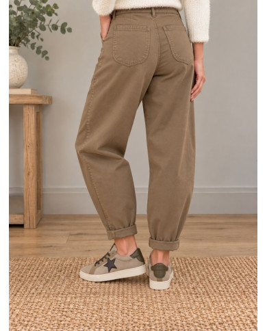 Pantalon ballon camel clair