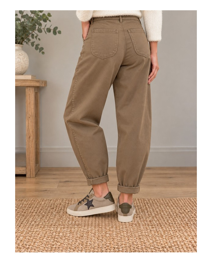Pantalon ballon camel clair