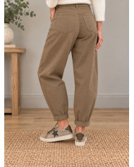 Pantalon ballon camel clair