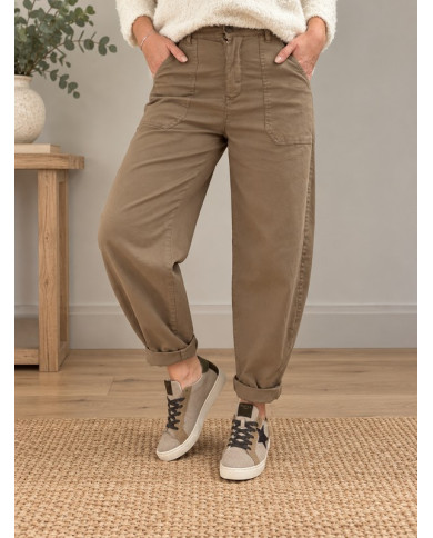 Pantalon ballon camel clair
