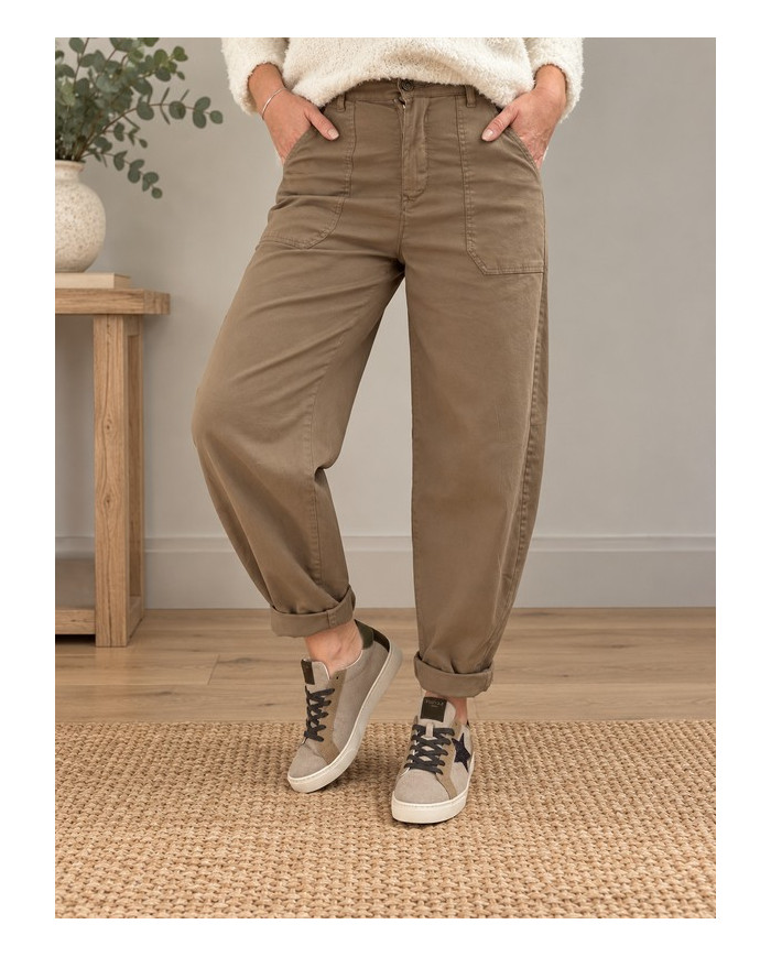 Pantalon ballon camel clair