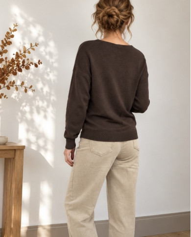 Pull chocolat étoile