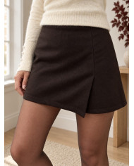 Jupe short chocolat Zafa