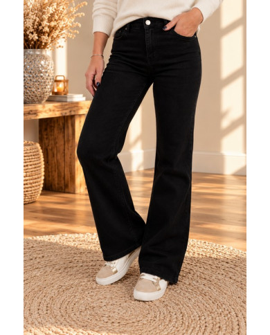 Jean wide leg noir Vivien