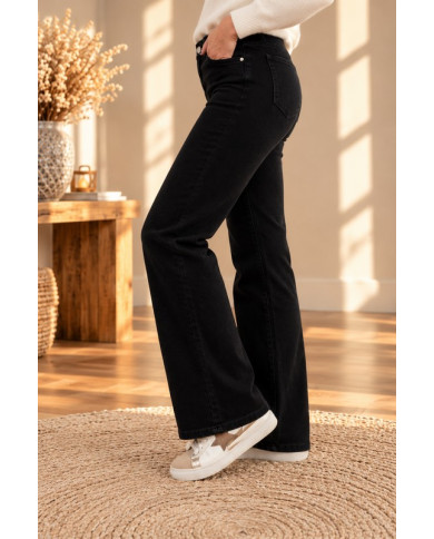Jean wide leg noir Vivien