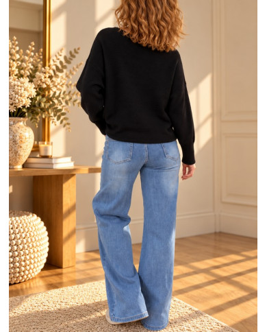Pull chauve souris noir