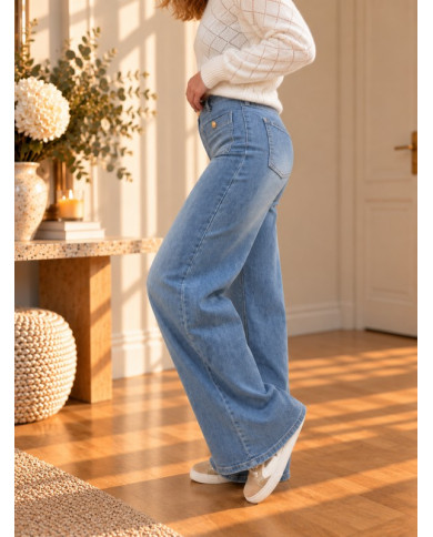 Jean super wide leg bleu Florent