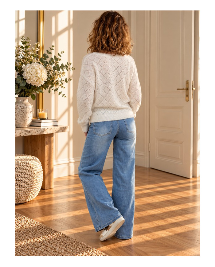 Gilet blanc tout doux