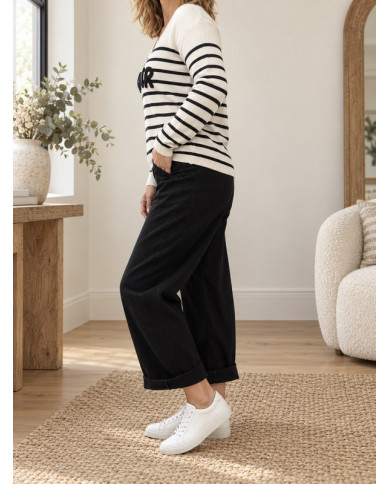 Pantalon ballon noir mi saison