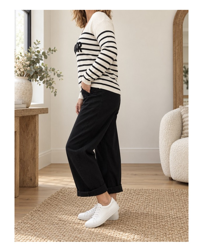 Pantalon ballon noir mi saison