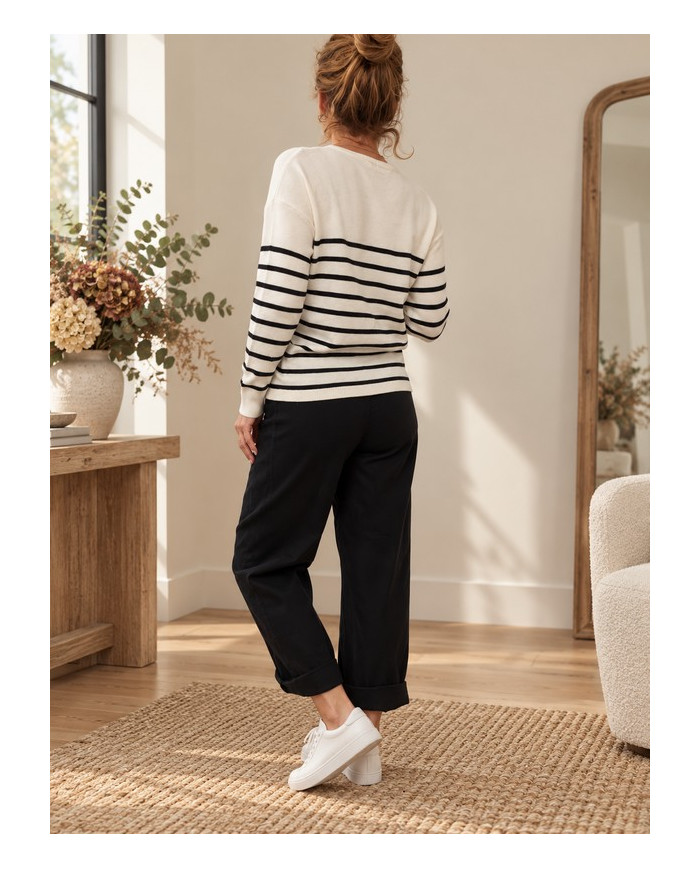 Pantalon ballon noir mi saison