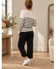 Pantalon ballon noir mi saison