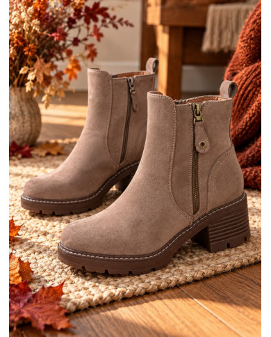 Bottines beiges Astrid
