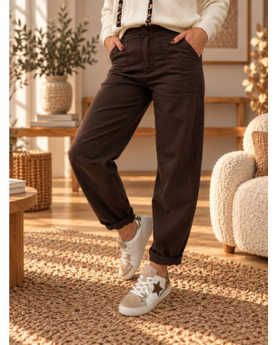 Pantalon ballon marron