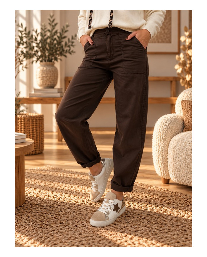 Pantalon ballon marron