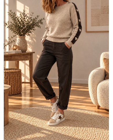 Pantalon ballon marron