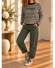 Pull à rayures "Iconic"