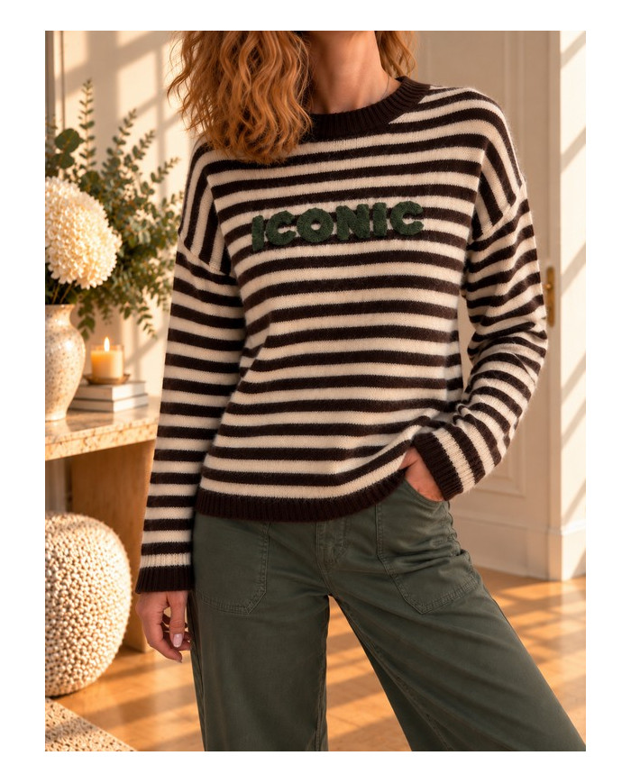 Pull à rayures "Iconic"