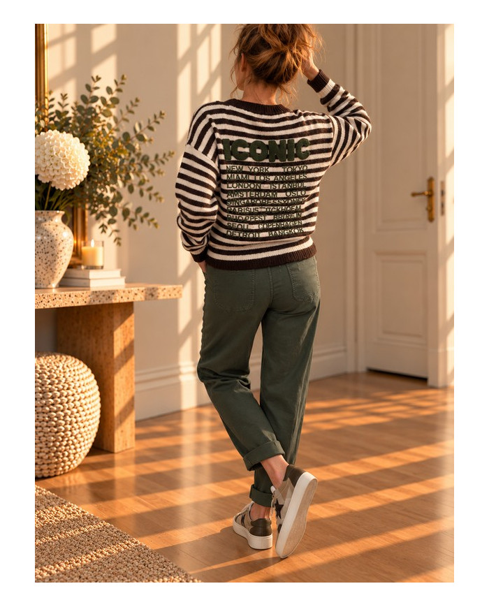 Pull à rayures "Iconic"
