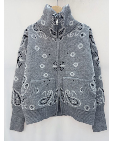 Gilet bandana gris clair