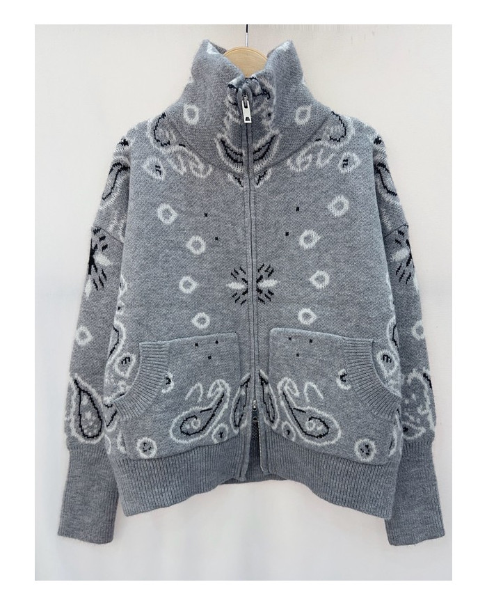 Gilet bandana gris clair