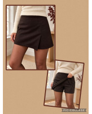 Jupe short chocolat Zafa